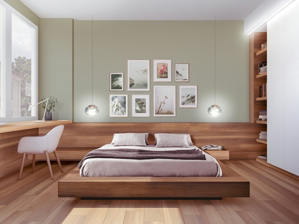 صورة توضيحية غرفة نوم بتصميم مريح ضمن أفكار ديكورات خميس مشيط
